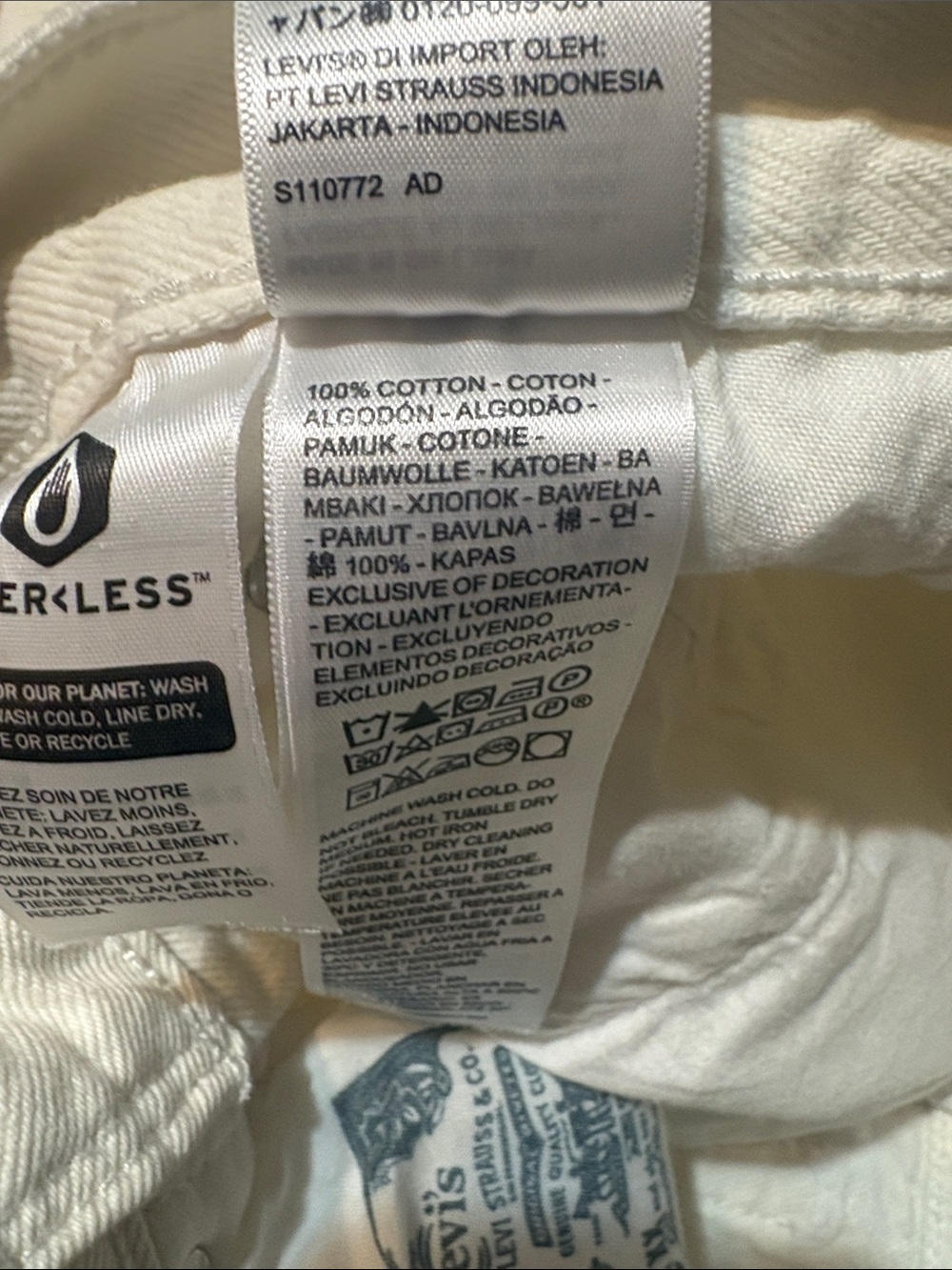 LEVIS PREMIUM Denim W27/L30 Yacht Time - White - Picture 4 of 6